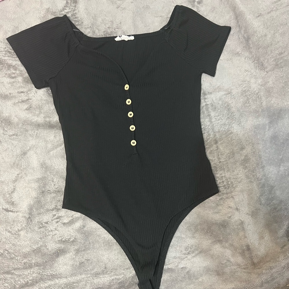 #140 Black one piece top